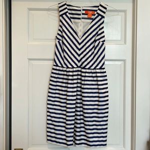 Joe Fresh blue and white stripe dress. Size 0.